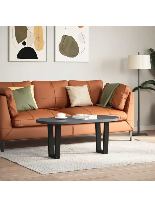 Sohvapöydän jalat v-muotoiset 2 kpl musta 28x(42-43,3) cm teräs