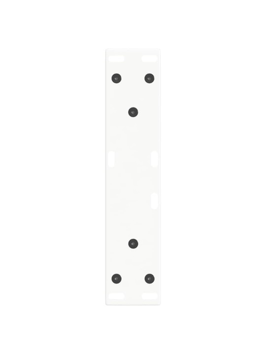 Sohvapöydän jalat v-muotoiset 2 kpl valkoinen 38x(42-43,3) cm teräs
