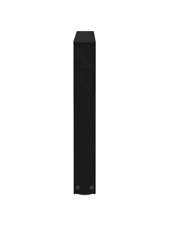 Sohvapöydän jalat v-muotoiset 2 kpl musta 50x(42-43,3) cm teräs