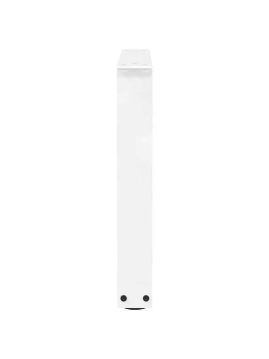 Sohvapöydän jalat v-muotoiset 2 kpl valkoinen 50x(42-43,3) cm teräs