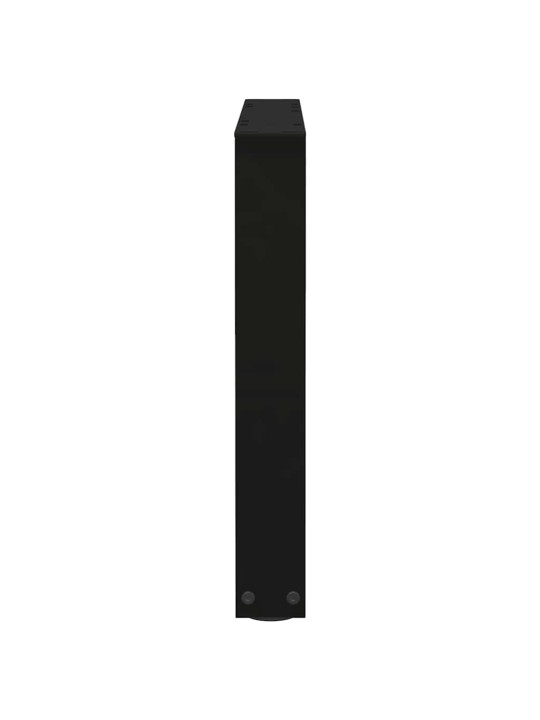 Sohvapöydän jalat v-muotoiset 2 kpl musta 60x(42-43,3) cm teräs