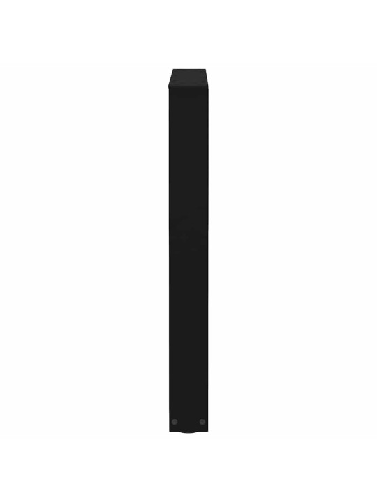 Ruokapöydän jalat v-muotoiset 2 kpl musta 60x(72-73,3) cm teräs