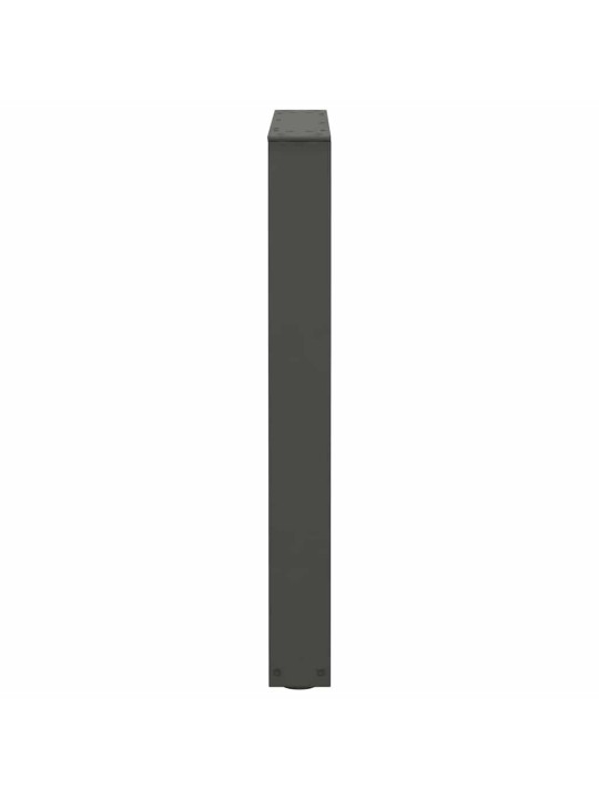 Ruokapöydän jalat v-muotoiset 2 kpl antrasiitti 60x(72-73,3) cm teräs