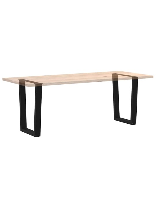 Ruokapöydän jalat v-muotoiset 2 kpl musta 70x(72-73,3) cm teräs