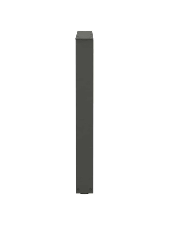 Ruokapöydän jalat v-muotoiset 2 kpl antrasiitti 70x(72-73,3) cm teräs