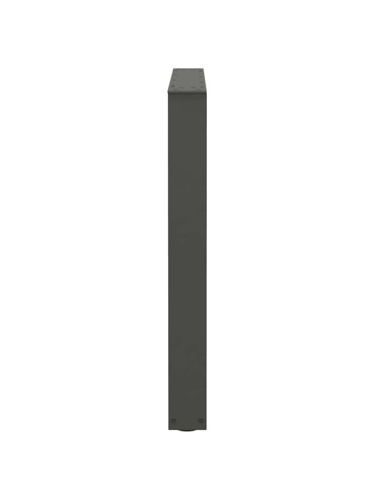 Ruokapöydän jalat v-muotoiset 2 kpl antrasiitti 80x(72-73,3) cm teräs