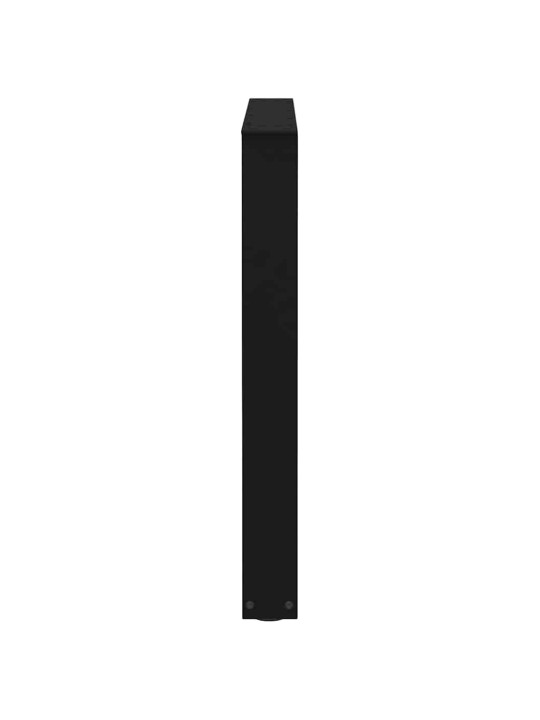 Ruokapöydän jalat v-muotoiset 2 kpl musta 90x(72-73,3) cm teräs