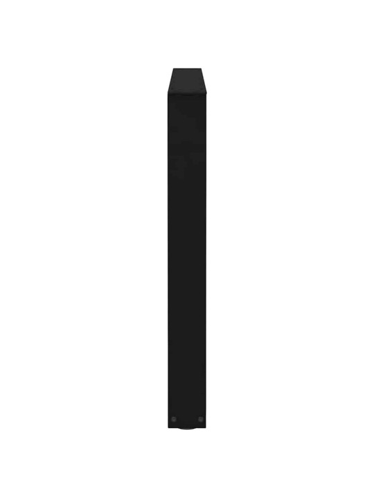 Ruokapöydän jalat v-muotoiset 2 kpl musta 100 x (72-73,3) cm teräs