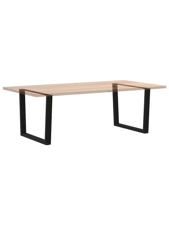 Ruokapöydän jalat v-muotoiset 2 kpl musta 100 x (72-73,3) cm teräs