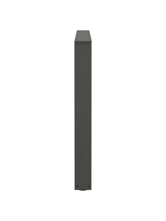 Ruokapöydän jalat v-muotoiset 2 kpl antrasiitti 100x(72-73,3) cm teräs