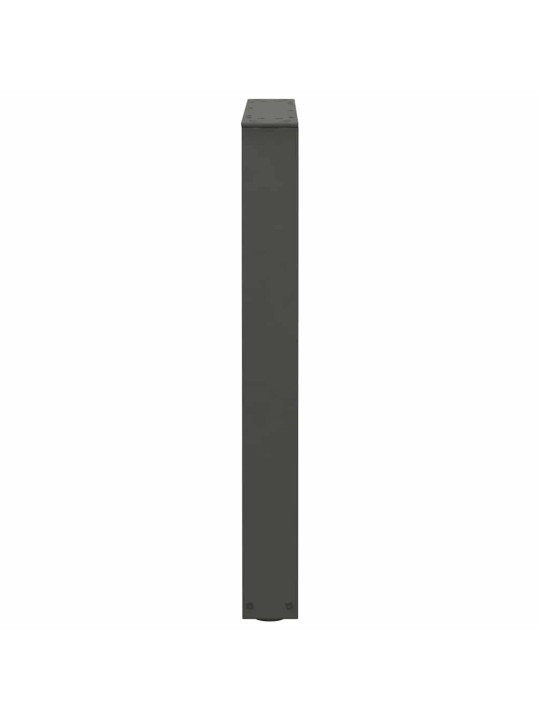 Ruokapöydän jalat v-muotoiset 3 kpl antrasiitti 70x(72-73,3) cm teräs