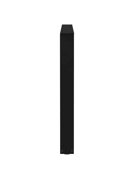 Ruokapöydän jalat v-muotoiset 3 kpl musta 100 x (72-73,3) cm teräs
