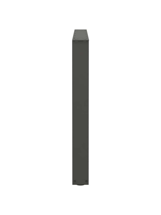Ruokapöydän jalat v-muotoiset 3 kpl antrasiitti 100x(72-73,3) cm teräs