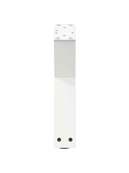 Sohvapöydän jalat 2 kpl valkoinen 30x(30-31,3) cm teräs