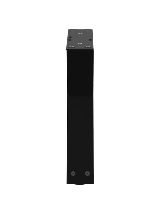 Sohvapöydän jalat 2 kpl musta 40x(30-31,3) cm teräs