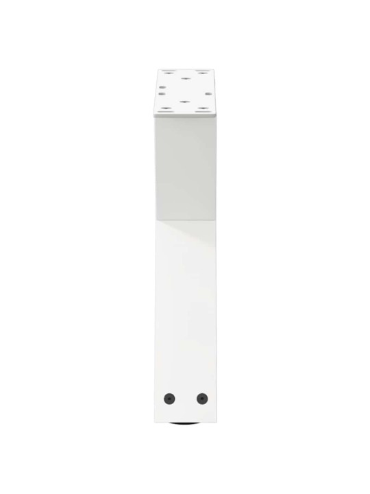 Sohvapöydän jalat 2 kpl valkoinen 40x(30-31,3) cm teräs