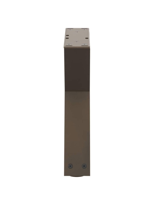Sohvapöydän jalat 2 kpl luonnonvärinen teräs 40x(30-31,3) cm teräs