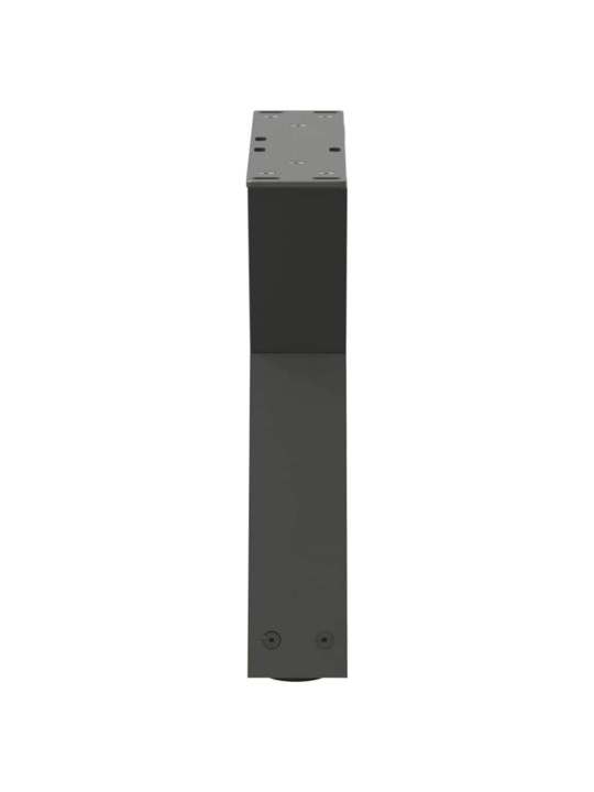 Sohvapöydän jalat 2 kpl antrasiitti 50x(30-31,3) cm teräs