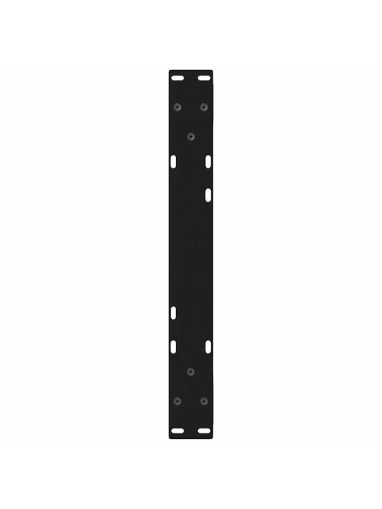 Sohvapöydän jalat 2 kpl musta 60x(30-31,3) cm teräs