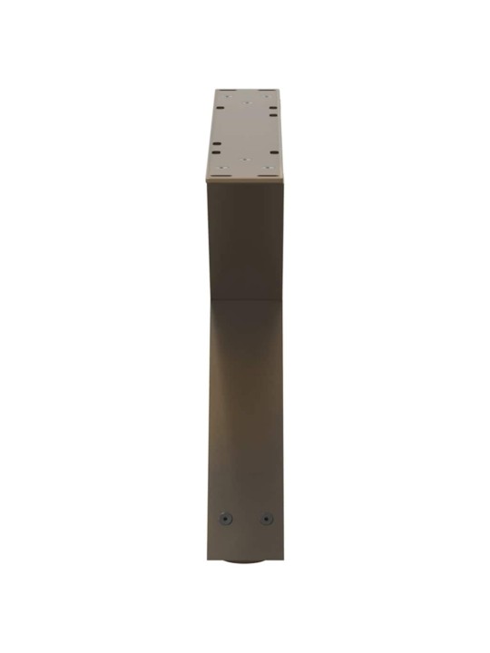 Sohvapöydän jalat 2 kpl luonnonvärinen teräs 60x(30-31,3) cm teräs