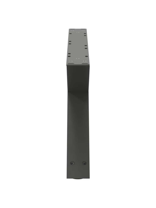 Sohvapöydän jalat 2 kpl antrasiitti 70x(30-31,3) cm teräs