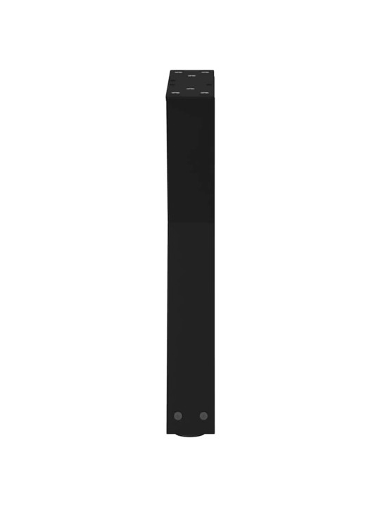 Sohvapöydän jalat 2 kpl musta 38x(42-43,3) cm teräs