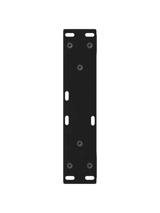 Sohvapöydän jalat 2 kpl musta 38x(42-43,3) cm teräs
