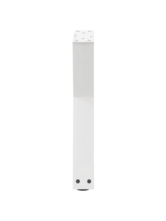 Sohvapöydän jalat 2 kpl valkoinen 38x(42-43,3) cm teräs