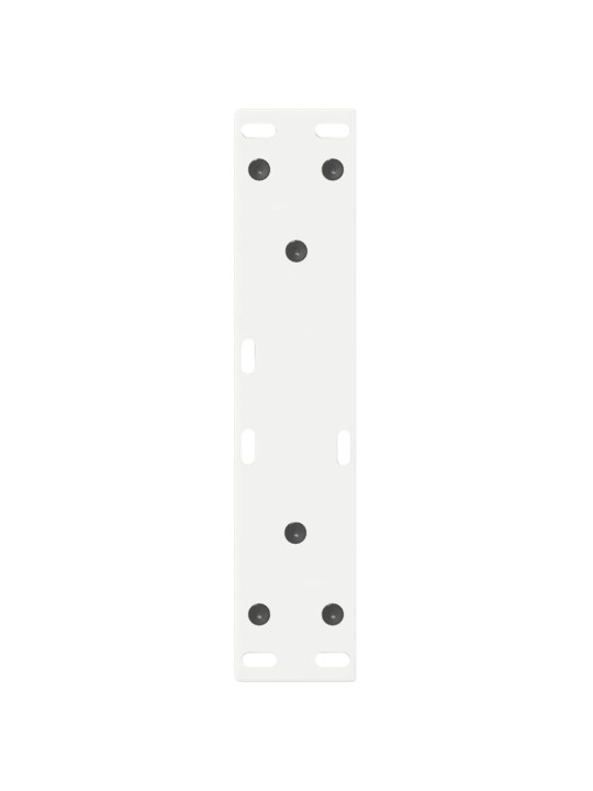 Sohvapöydän jalat 2 kpl valkoinen 38x(42-43,3) cm teräs