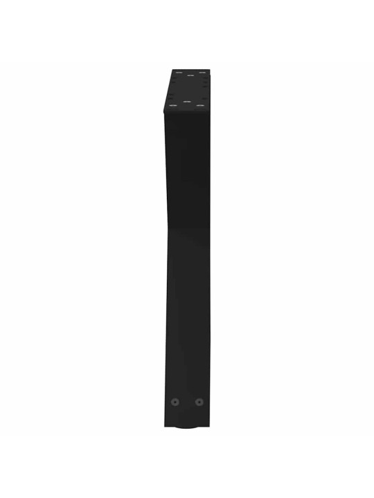 Sohvapöydän jalat 2 kpl musta 50x(42-43,3) cm teräs