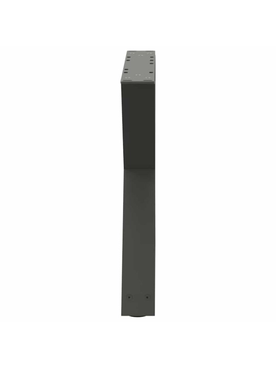 Sohvapöydän jalat 2 kpl antrasiitti 50x(42-43,3) cm teräs