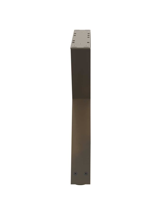 Sohvapöydän jalat 2 kpl luonnonvärinen teräs 50x(42-43,3) cm teräs
