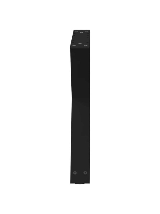 Sohvapöydän jalat 2 kpl musta 60x(42-43,3) cm teräs