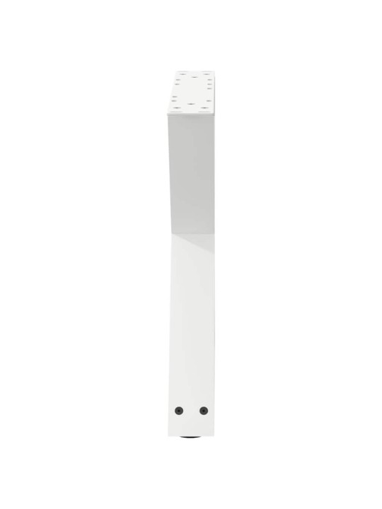 Sohvapöydän jalat 2 kpl valkoinen 60x(42-43,3) cm teräs