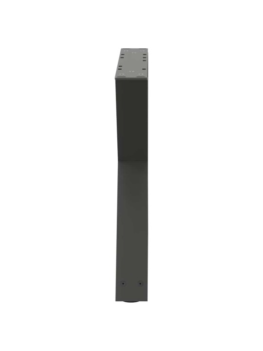 Sohvapöydän jalat 2 kpl antrasiitti 60x(42-43,3) cm teräs