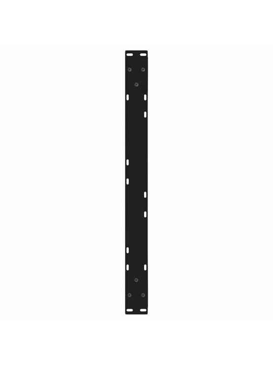 Sohvapöydän jalat 2 kpl musta 70x(42-43,3) cm teräs