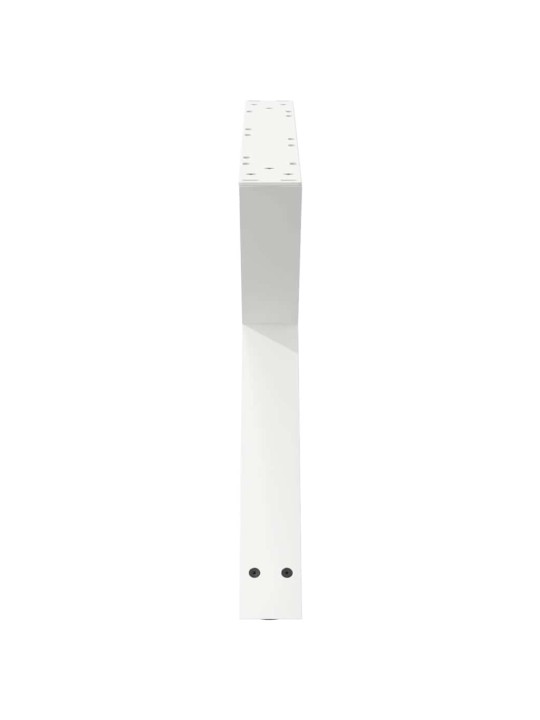 Sohvapöydän jalat 2 kpl valkoinen 70x(42-43,3) cm teräs