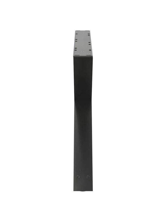 Sohvapöydän jalat 2 kpl antrasiitti 70x(42-43,3) cm teräs