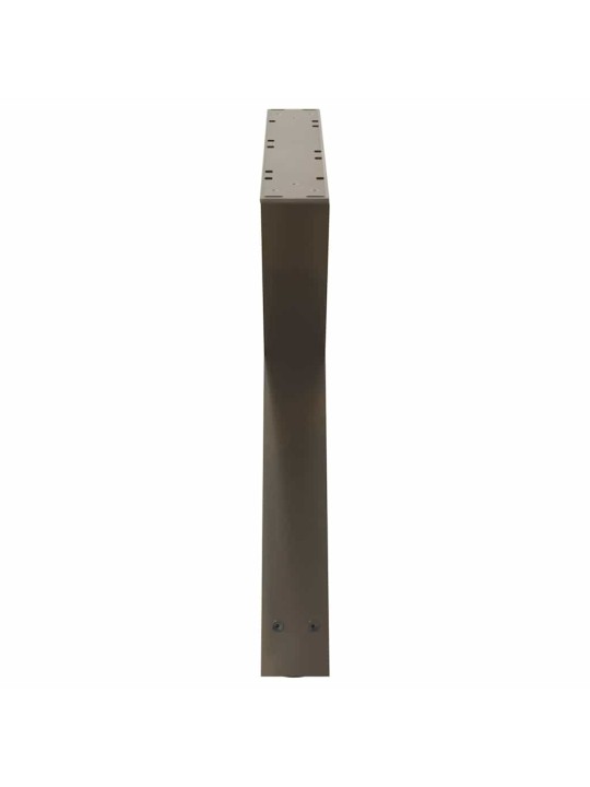 Sohvapöydän jalat 2 kpl luonnonvärinen teräs 70x(42-43,3) cm teräs