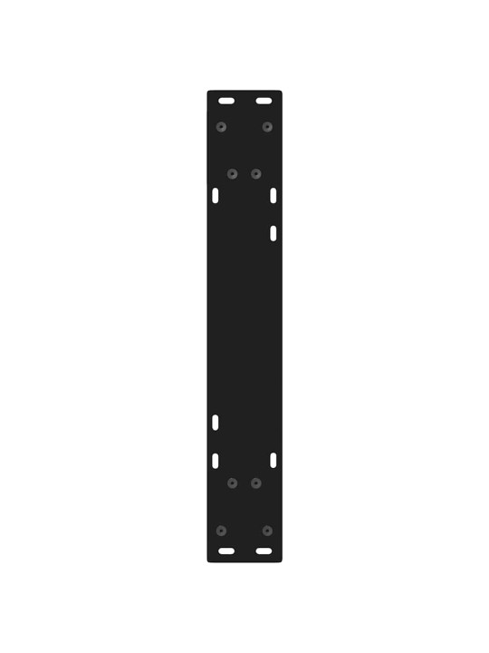Ruokapöydän jalat 2 kpl musta 60x(72-73,3) cm teräs