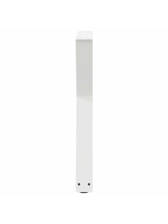 Ruokapöydän jalat 2 kpl valkoinen 60x(72-73,3) cm teräs