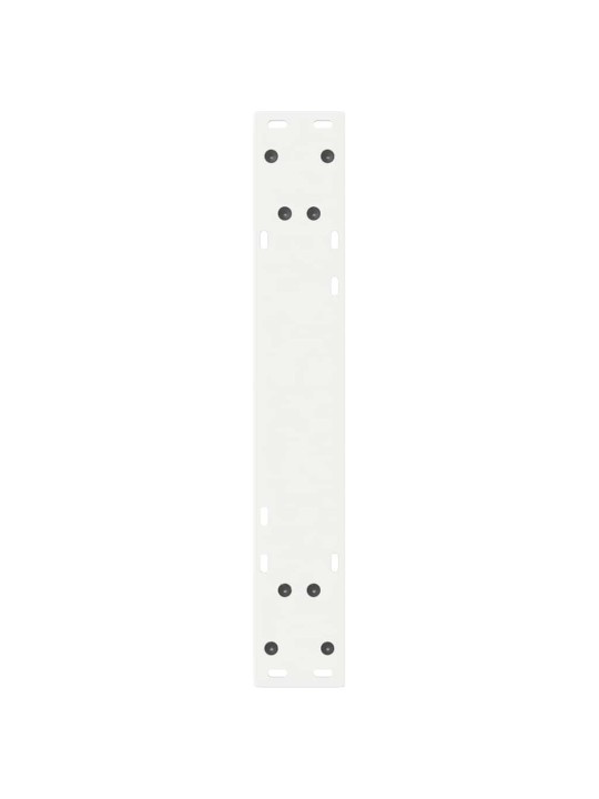 Ruokapöydän jalat 2 kpl valkoinen 60x(72-73,3) cm teräs