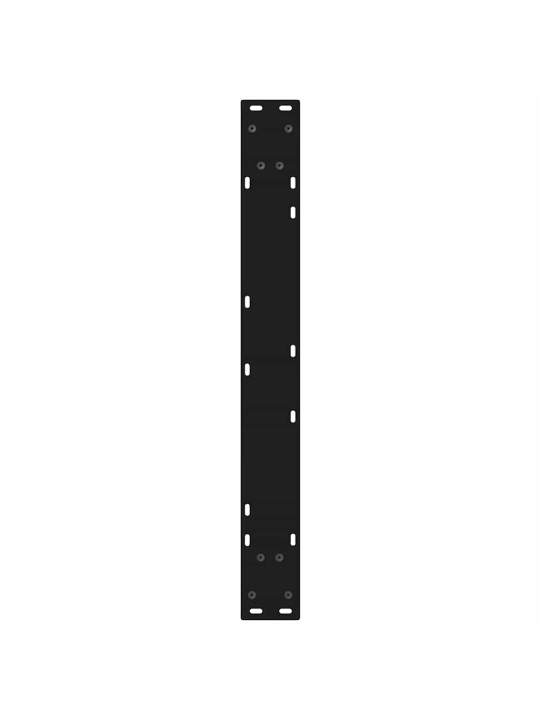 Ruokapöydän jalat 2 kpl musta 70x(72-73,3) cm teräs