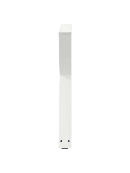 Ruokapöydän jalat 2 kpl valkoinen 70x(72-73,3) cm teräs