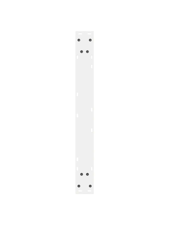Ruokapöydän jalat 2 kpl valkoinen 70x(72-73,3) cm teräs