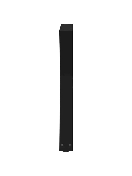 Ruokapöydän jalat 2 kpl musta 80x(72-73,3) cm teräs