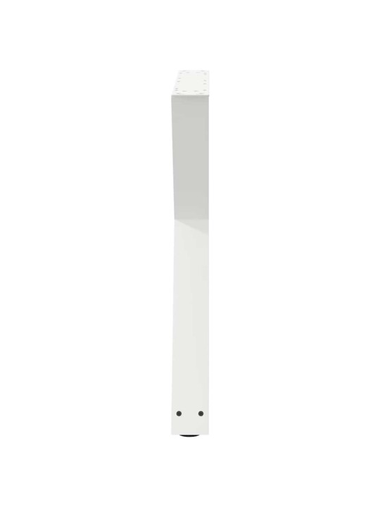 Ruokapöydän jalat 2 kpl valkoinen 80x(72-73,3) cm teräs