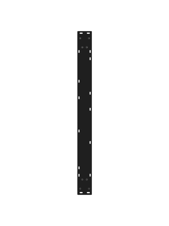 Ruokapöydän jalat 2 kpl musta 90x(72-73,3) cm teräs