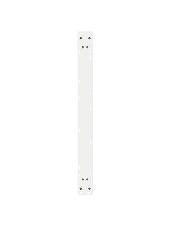 Ruokapöydän jalat 2 kpl valkoinen 90x(72-73,3) cm teräs