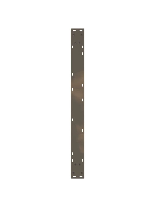 Ruokapöydän jalat 2 kpl luonnonvärinen teräs 90x(72-73,3) cm teräs